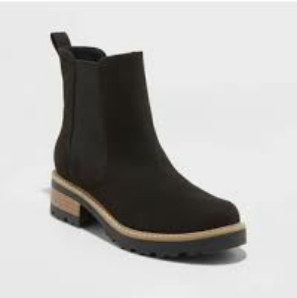 Universal Thread microsuede black boots size 8.5